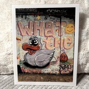 Graffiti Art Print with Duck Design